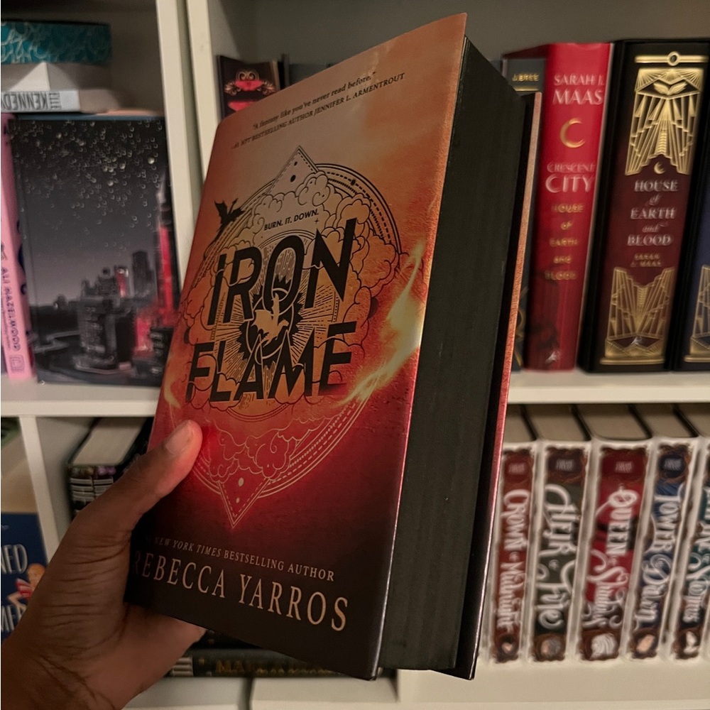 Iron Flame with black sprayed edges